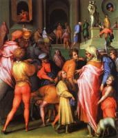 Pontormo, Jacopo da - Joseph being Sold to Potiphar